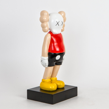 Статуэтка серия "KAWS Standing Clown", красная