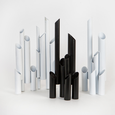 Ваза-статуэтка "TUBES" L, белая