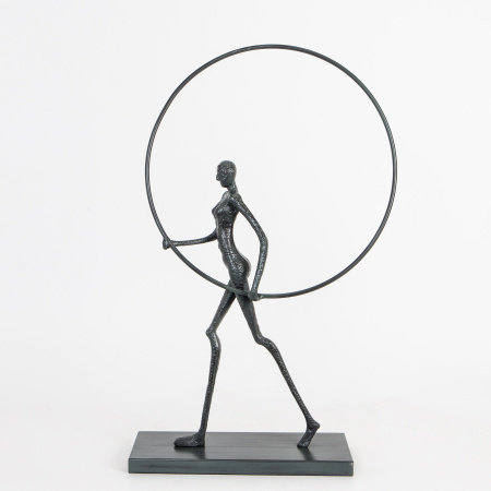 Статуэтка "Ring Girl", серая