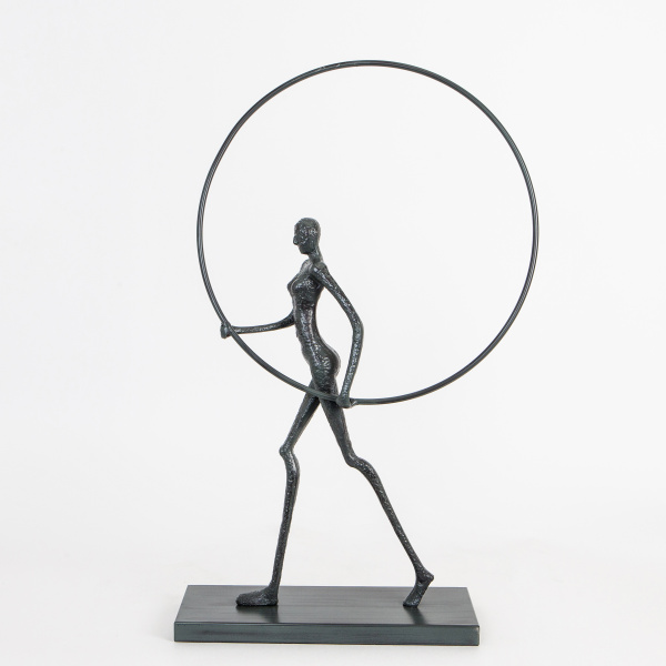 Статуэтка "Ring Girl", серая