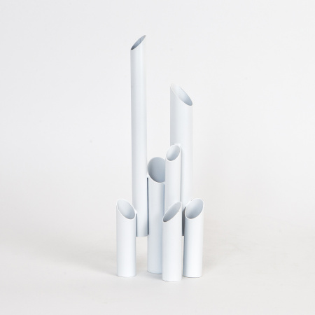 Ваза-статуэтка "TUBES" M, белая