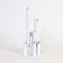 Ваза-статуэтка "TUBES" M, белая