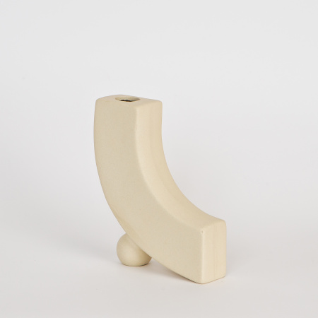 Ваза "Bend" кремовая