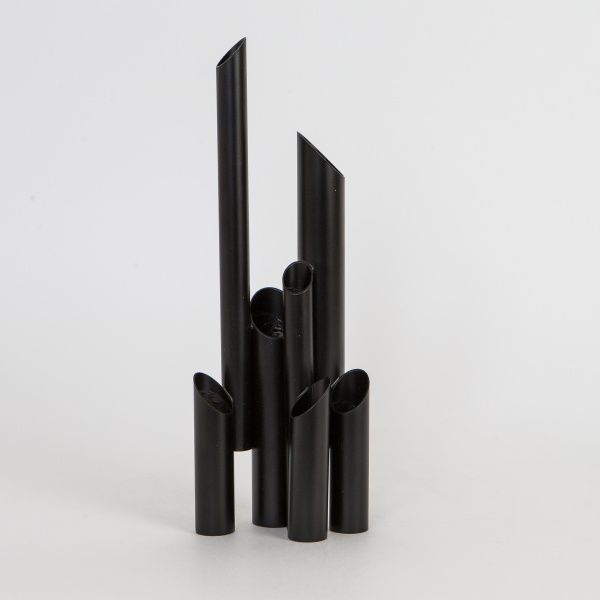 Ваза-статуэтка "TUBES" M, черная