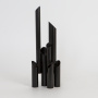 Ваза-статуэтка "TUBES" M, черная