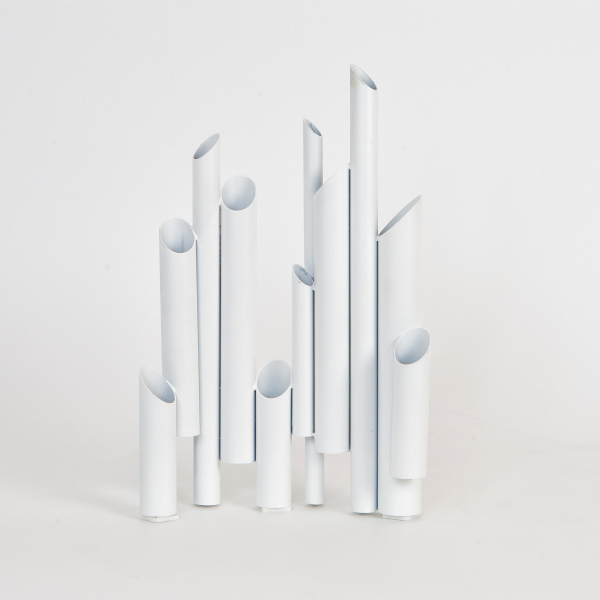 Ваза-статуэтка "TUBES" L, белая