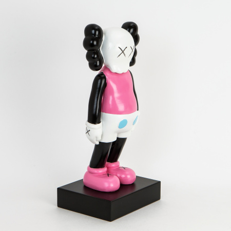 Статуэтка серия "KAWS Standing Clown", розовая