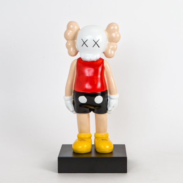Статуэтка серия "KAWS Standing Clown", красная