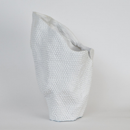 Кашпо Серия "Dragon Scales" малое, белое