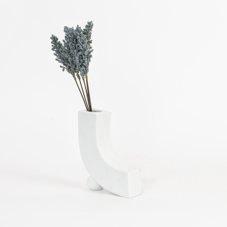 Ваза "Bend" белая