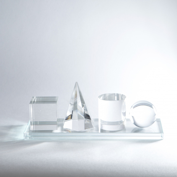 Статуэтка "Геометрия", прозрачная
