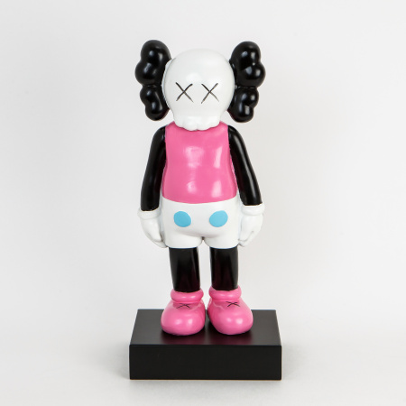 Статуэтка серия "KAWS Standing Clown", розовая