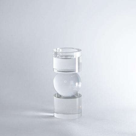 Стеклянный подсвечник малый