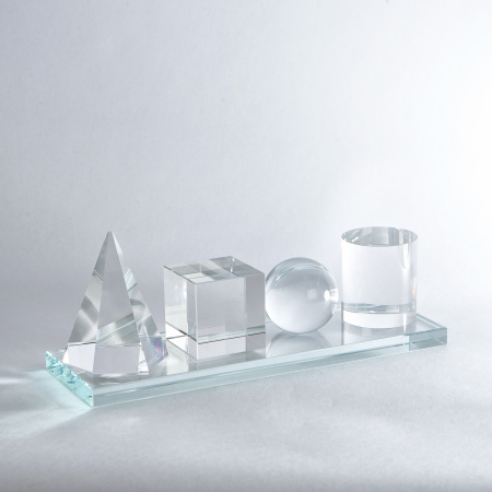 Статуэтка "Геометрия", прозрачная