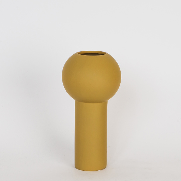 Ваза "Фонарик" горчичный малый